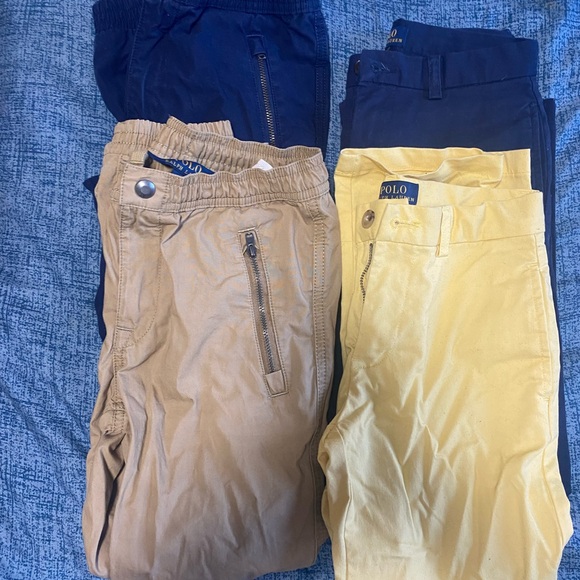 5 pair of Polo by Ralph Lauren Yellow and Blue slacks size 6 & 7 - Picture 3 of 16